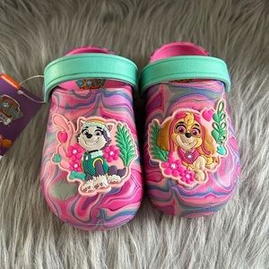 Paw Patrol Shoes‎ Clogs Girls Toddler Size 5-6 Pink Slip On Sandals Shoes